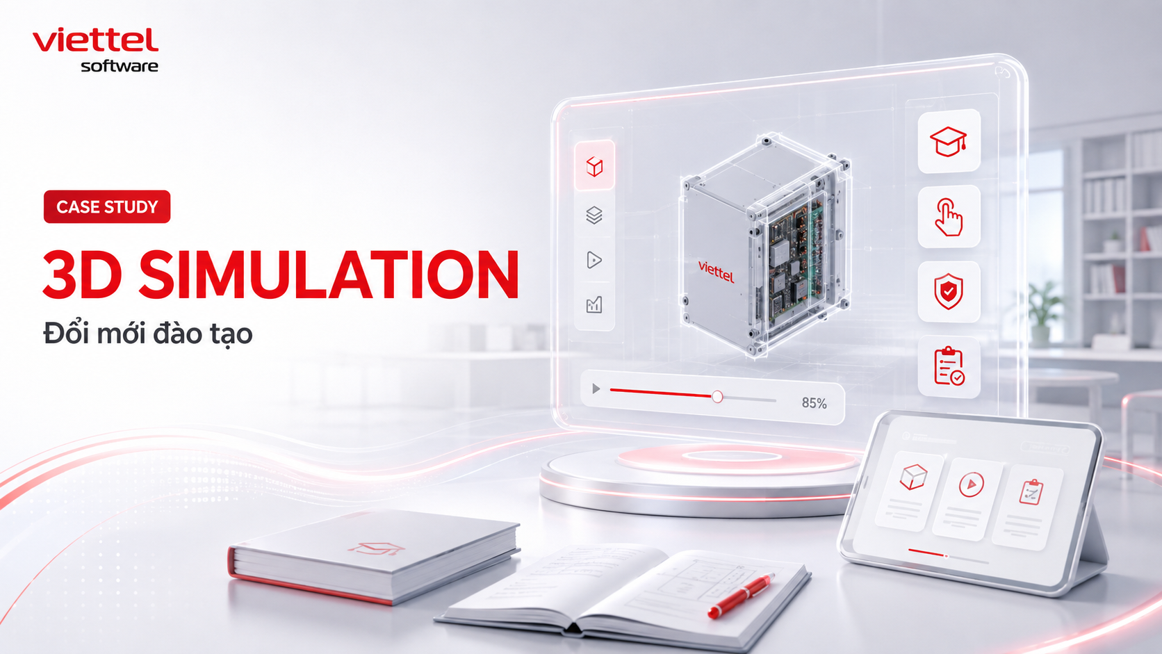 CASE STUDY: Học viện Viettel ứng dụng 3D Simulation trong đào tạo